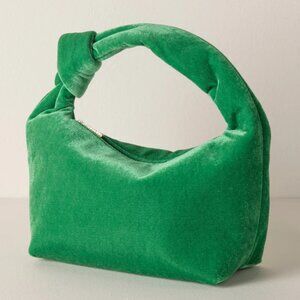 NWT SHIRALEAH Dana Mini Velvet Bag Green